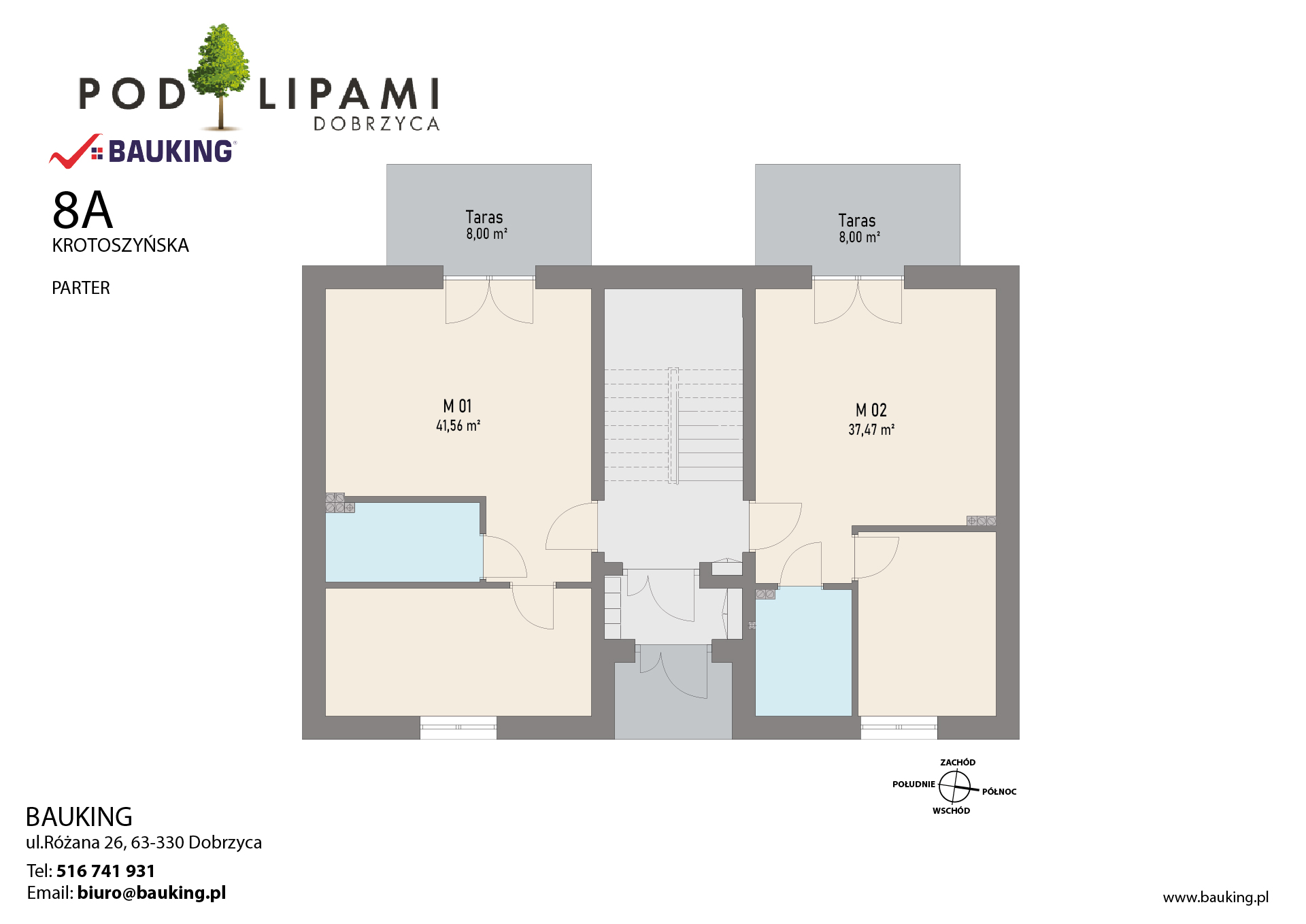 Dobrzyca Apartamenty Pod Lipami etap II – BUDYNEK A – PARTER